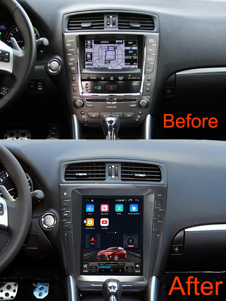 For LEXUS IS250 300 350 2006-2011 Car Stereo Radio Player GPS Android Navi 2+32G