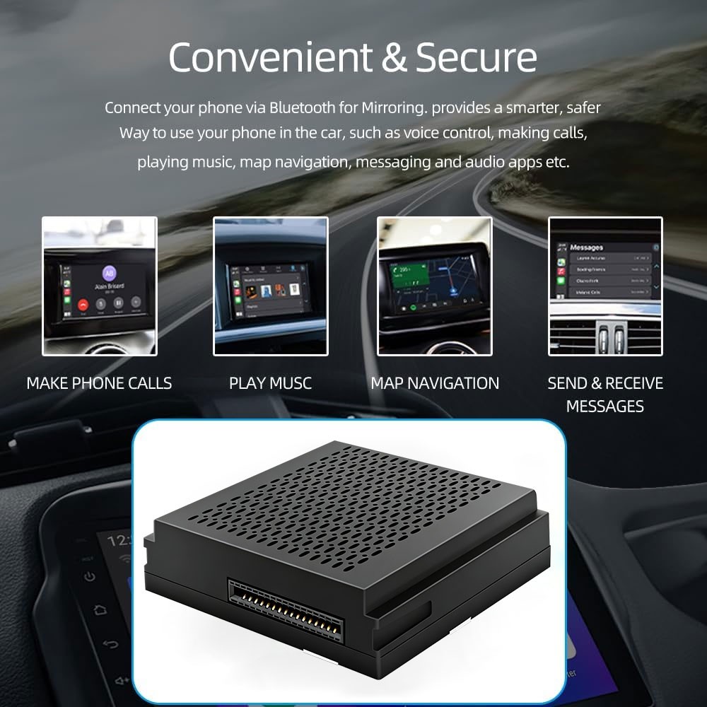Wireless Carplay Android Auto GPS Navi Dock For Benz A B C CLA GLA NTG4.5Becker