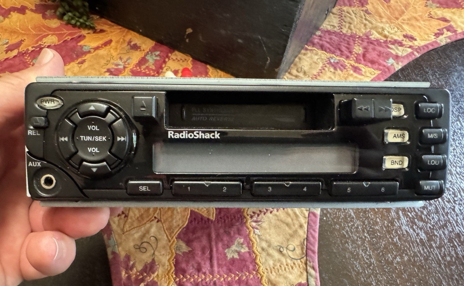 RadioShack AM/FM Stereo Cassette Player Detachable Face Plate 12-2118 Watch Vid