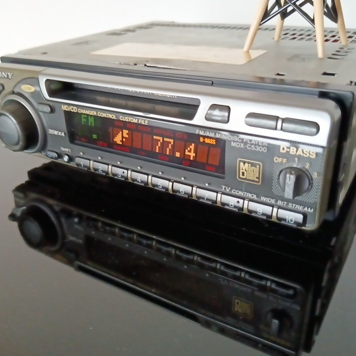 Sony MDX-C5300 Car Audio MD Player 1DIN FM AM Head Unit Tested Working