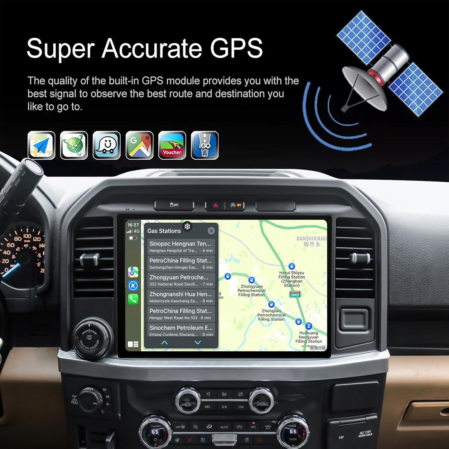 13.1″Ford F150/F250/F350/F450 For 2015-2019 Android Car Radio GPS Carplay Stereo