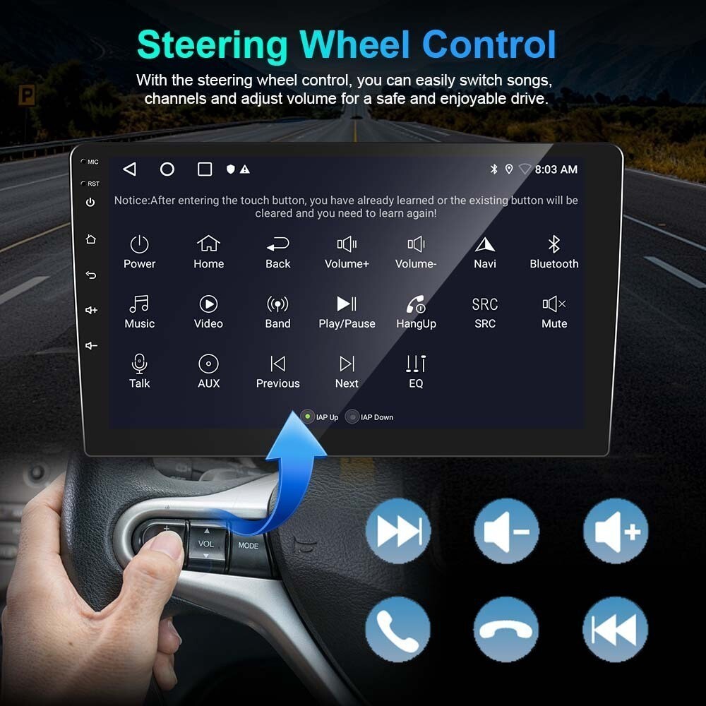 For 2014-2018 Kia Forte Carplay Radio Wireless Carplay GPS Navi FM RDS Stereo