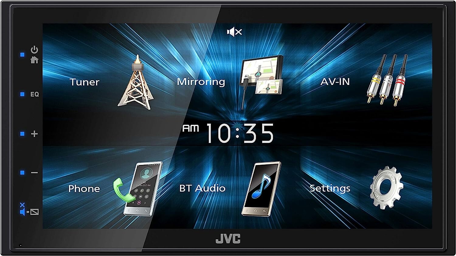 JVC KW-M150BT 6.8″ WVGA Capacitive Display Double DIN Car Stereo Receiver Radio