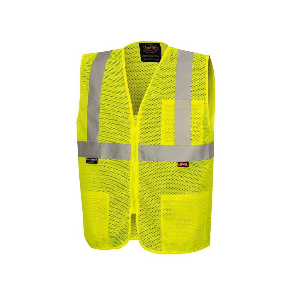 Hi Vis Self-Extinguishing FR Safety Vest for Men & Women – Flame Resistant Me…