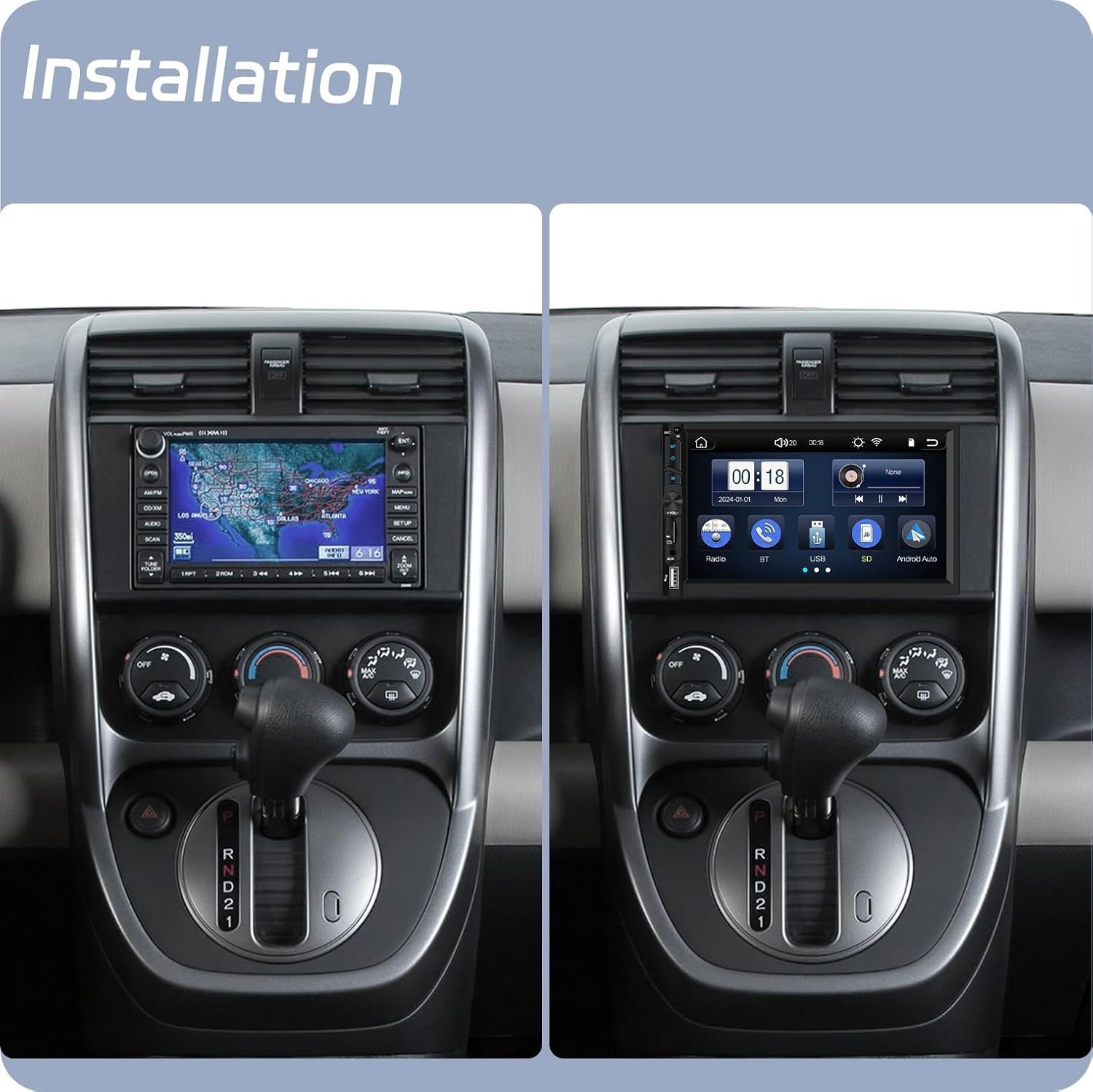 UNITOPSCI 2026 Wireless Apple CarPlay Car Stereo,Wireless Android