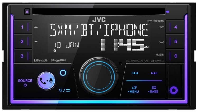 JVC KW-R950BTS / DOUBLE DIN CD, AM/FM RECEIVER W/BLUETOOTH, USB, SIRIUSXM, ALEXA