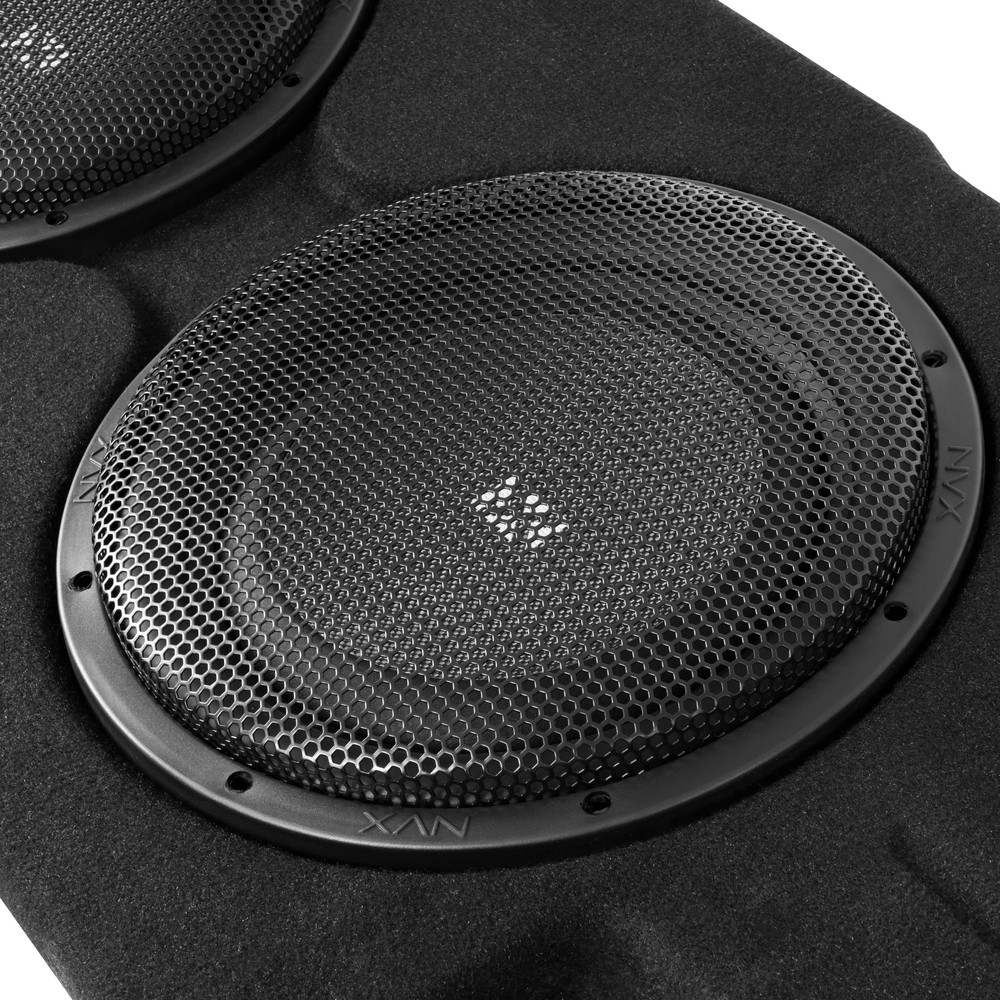 NVX BE-GM-SLVDC-G4 Dual 12″ 800W RMS Loaded Subwoofer Enclosures