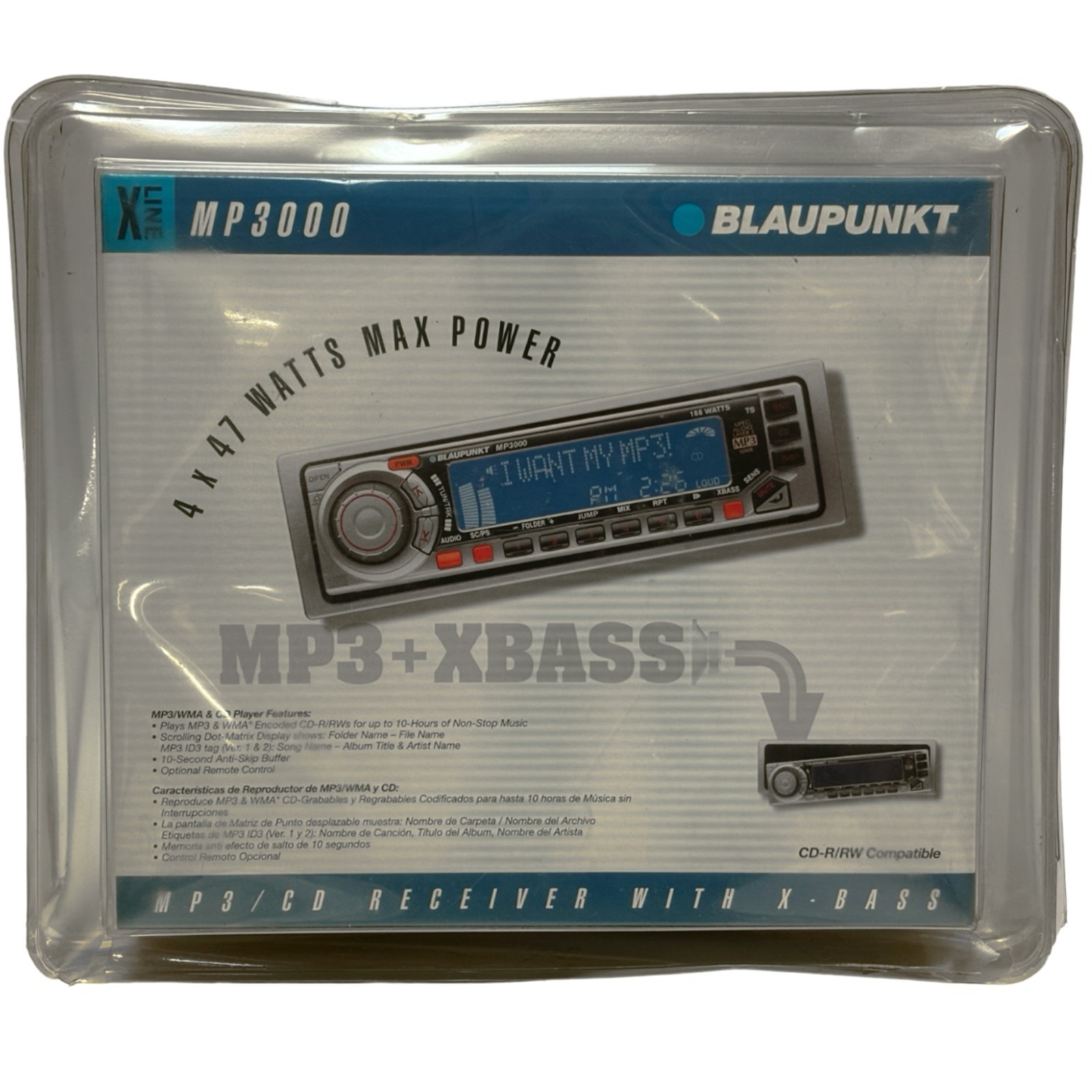 NEW Vintage Blaupunkt MP3000 CD/MP3 Receiver w/ X-Bass CD-R RW NEW SEALED