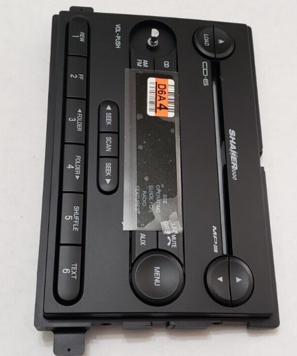 FORD SHAKER 1000 FACE no big knob 05-06 F-150 Mustang expedition 6CD MP3 radio