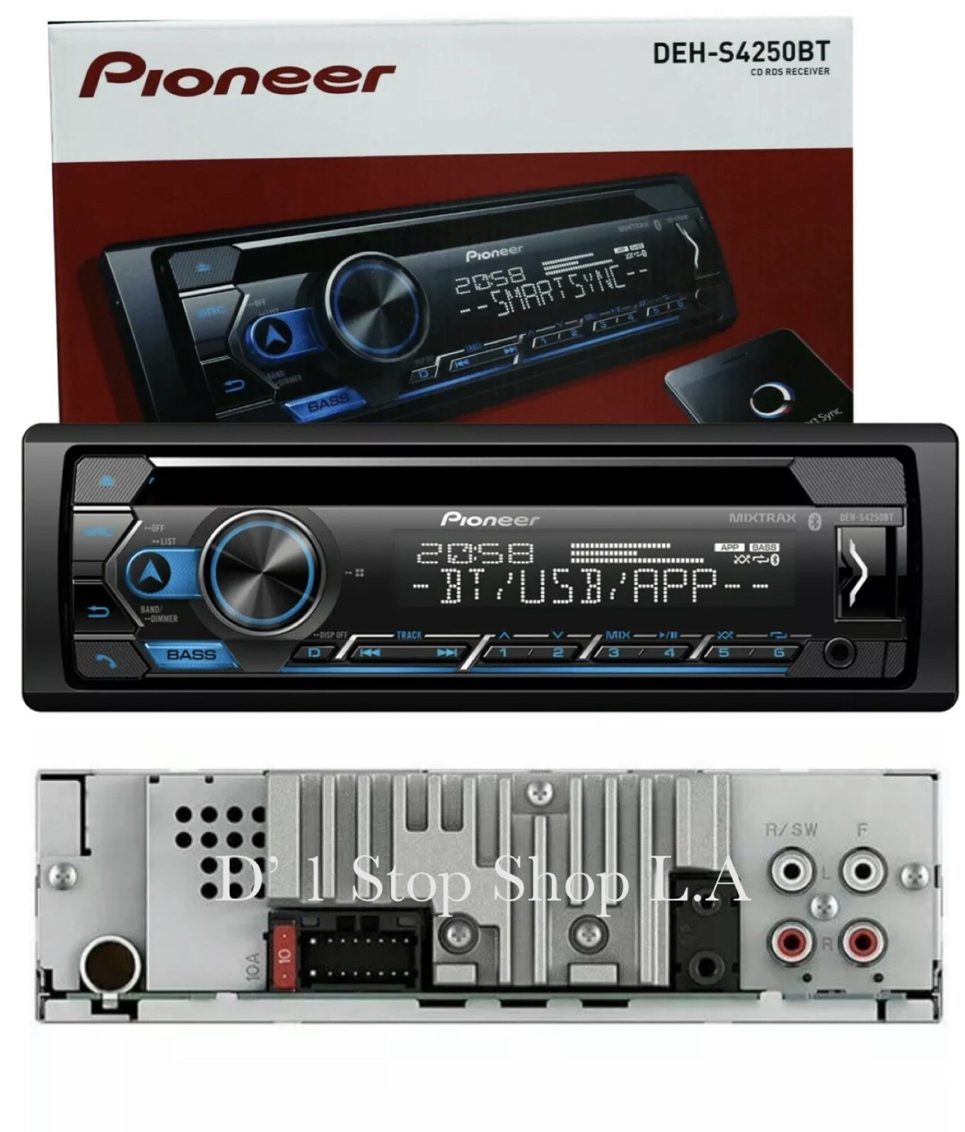 Pioneer DEH-S4250BT Shortwave Bluetooth FM AM SW RDS USB IPod Car Stereo Radio
