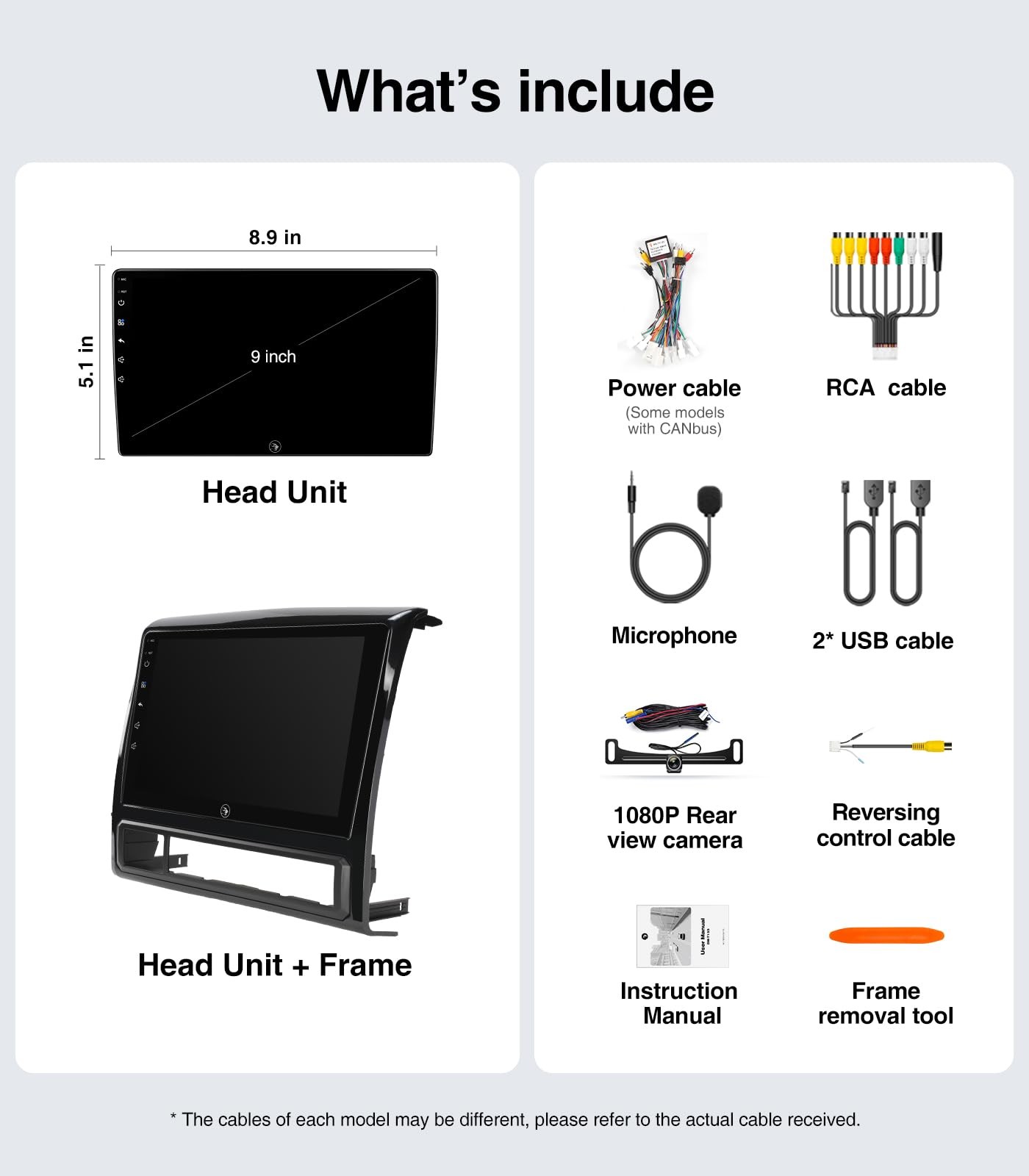 9″ Wireless Carplay & Android Auto Stereo for 2005-2011 Toyota Tacoma