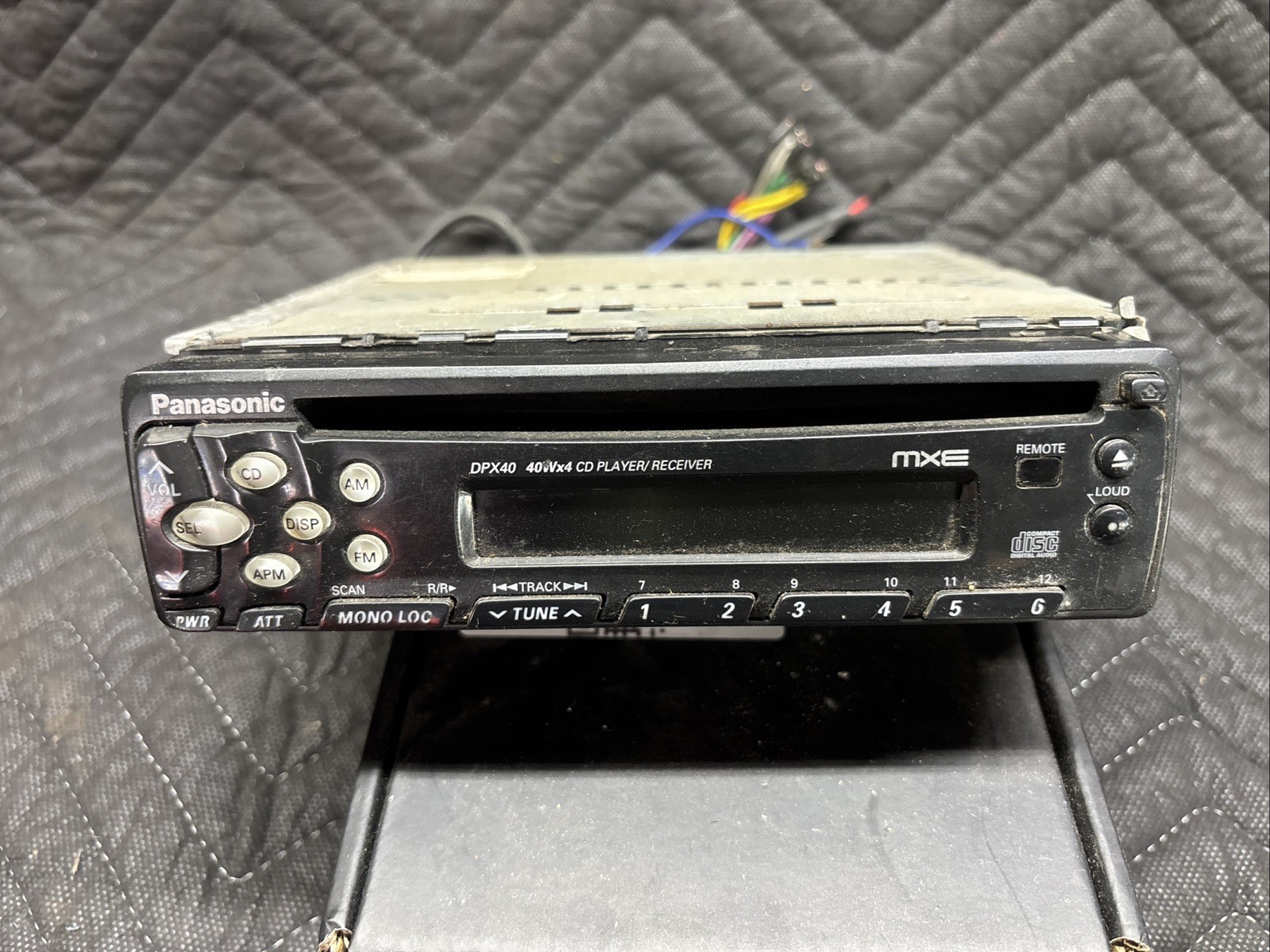 90s Panasonic DPX40 Single DIN Radio with CD Player and Removeable Face