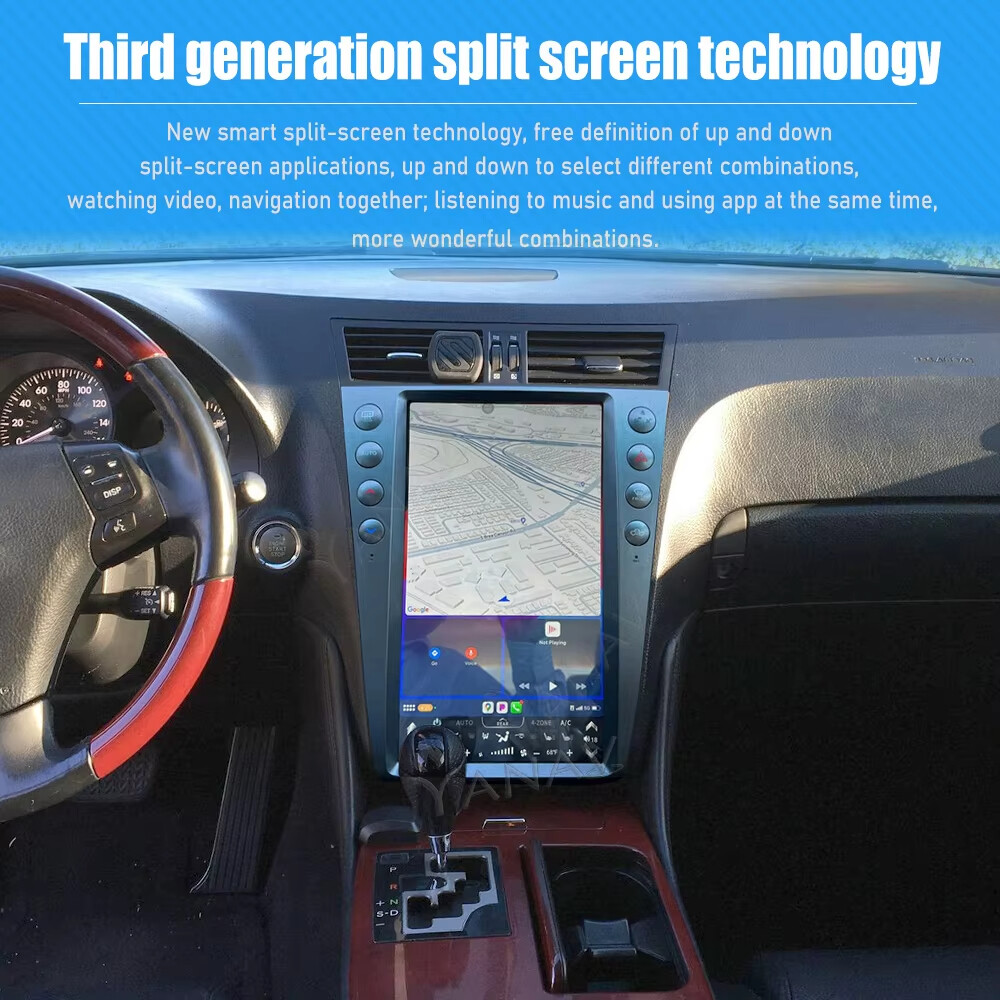 13.6″ Android Tesla Screen Car Radio For Lexus GS300 350 430 450h 460 2005-2011
