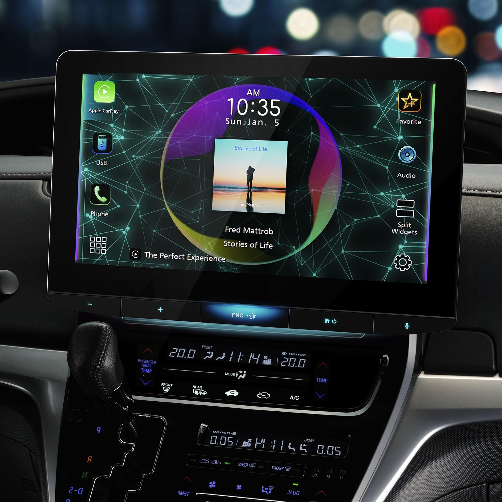 JVC KW-Z1000W 10.1″ Bluetooth Car Stereo Receiver with Apple CarPlay & Androi…