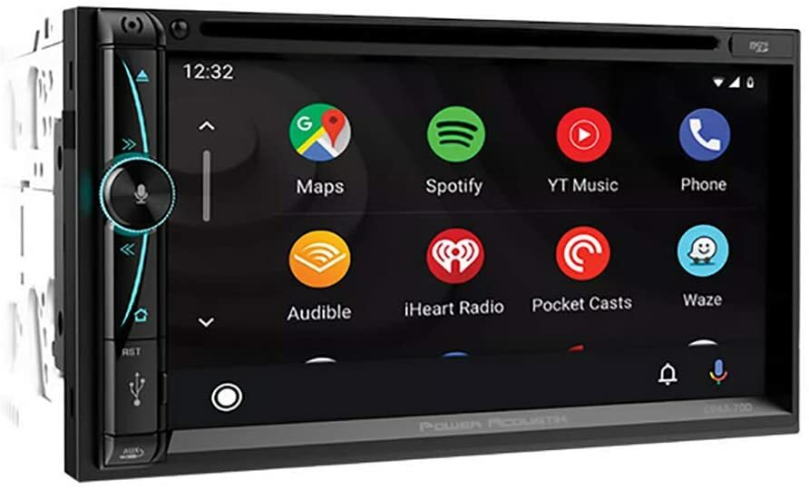 POWER ACOUSTIK DOUBLE DIN 7″ DVD PLAYER USB APPLE CARPLAY ANDROID AUTO CPAA-70D