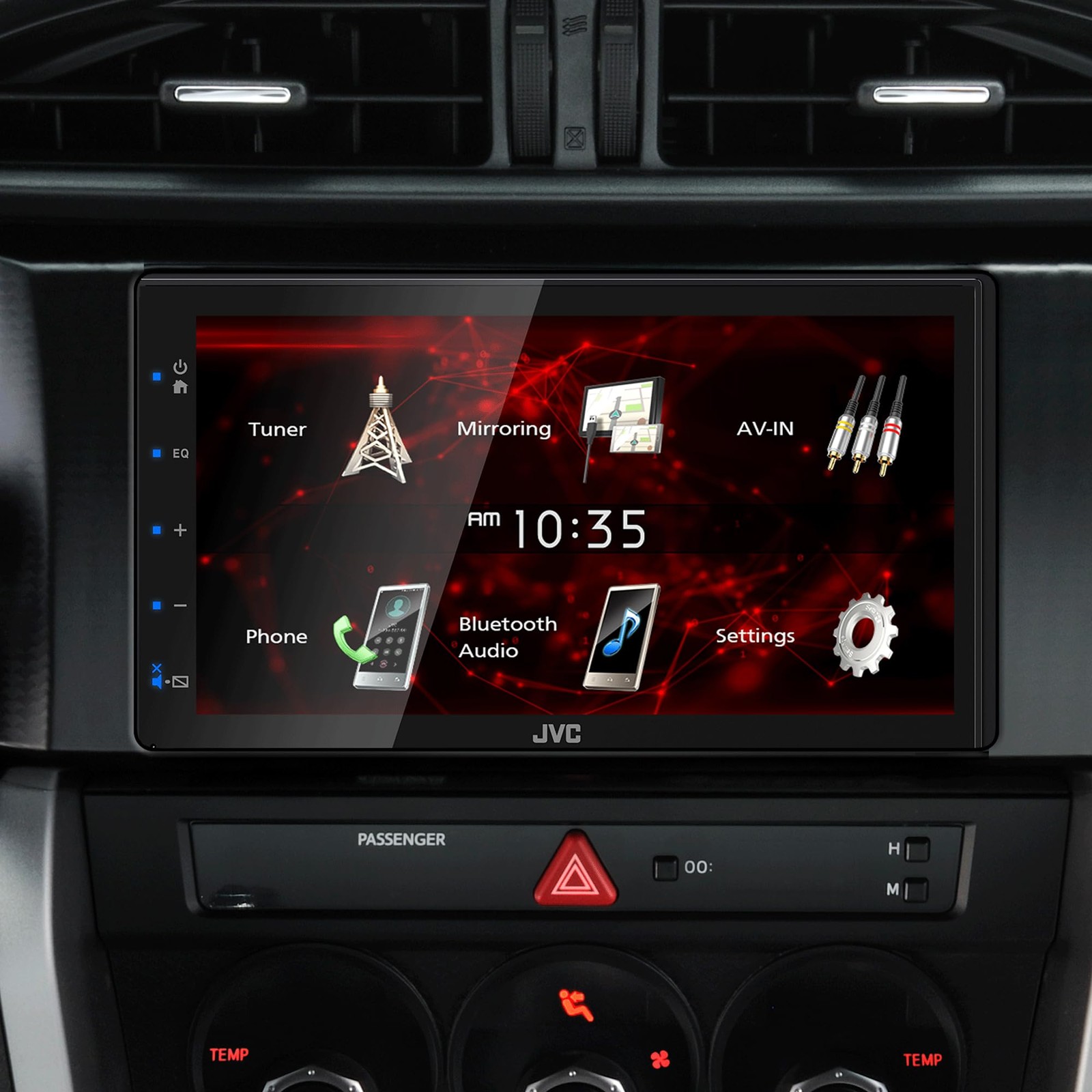 JVC KW-M180BT Double DIN 6.8″ Screen Bluetooth USB Multimedia Stereo Receiver