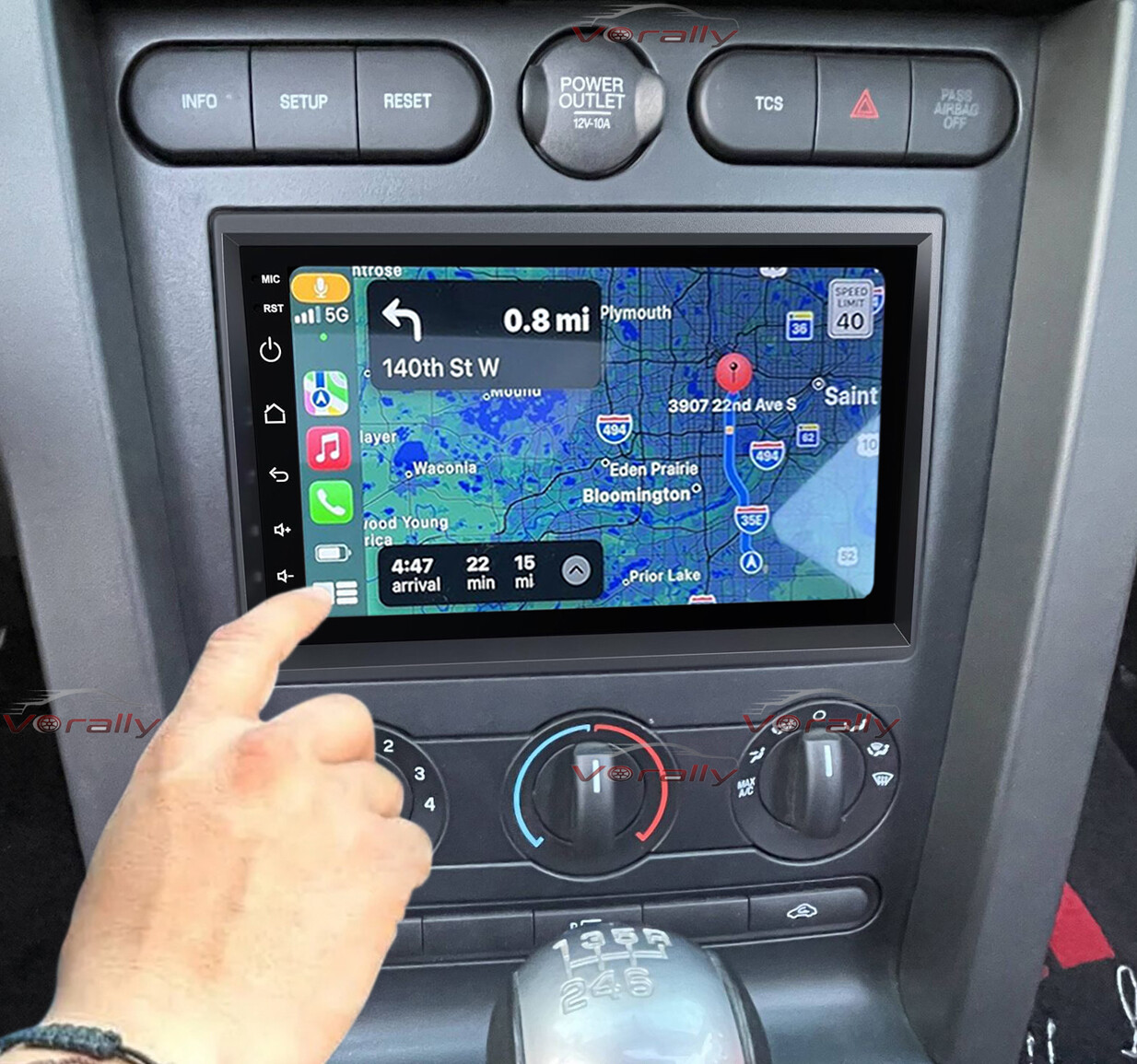 for Ford Mustang 2005-2009 Radio , 4+64G Android 13 , Apple CarPlay Android Auto
