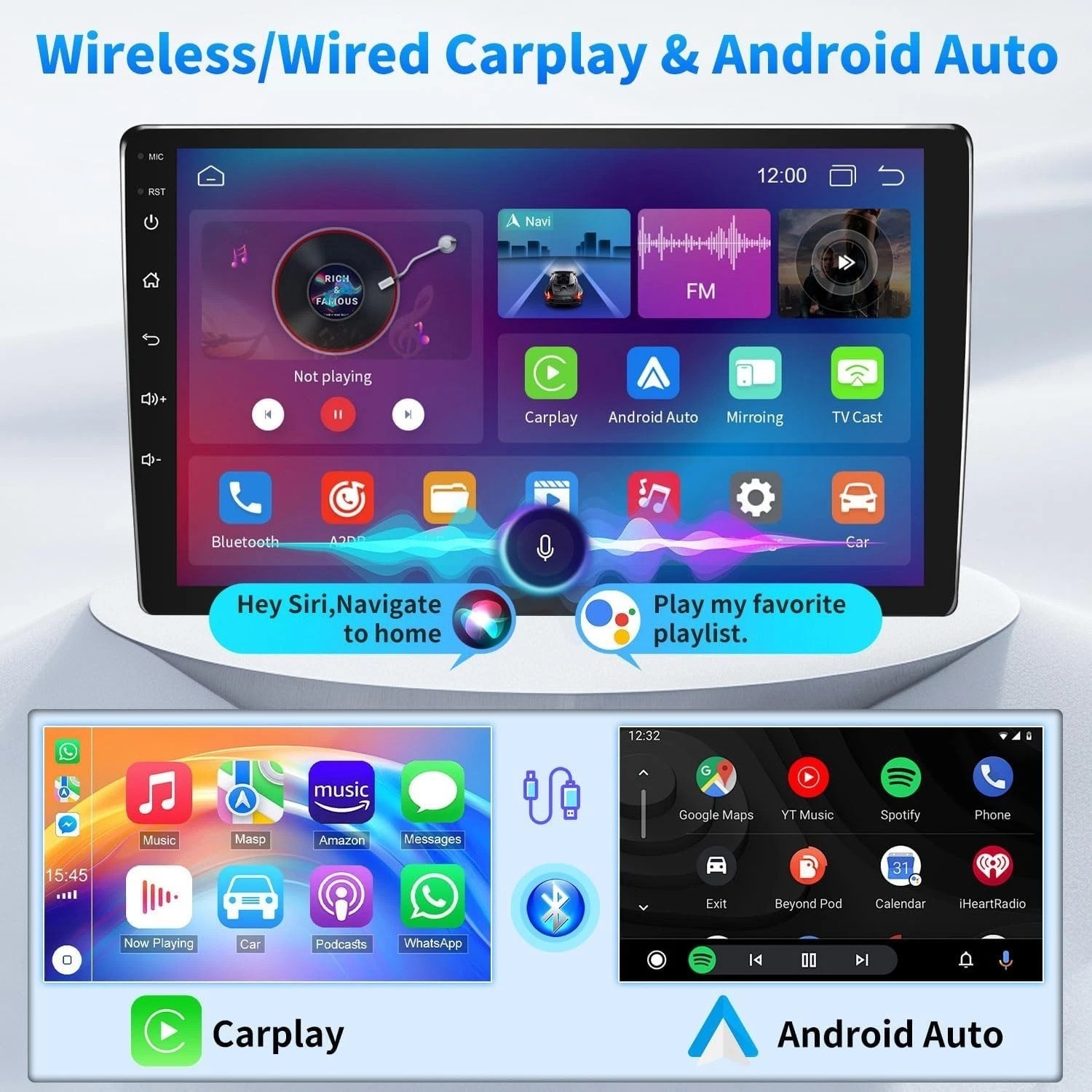 10.1-Inch Android Car Stereo Upgrade for Ford F250/F350 (1999-2004)