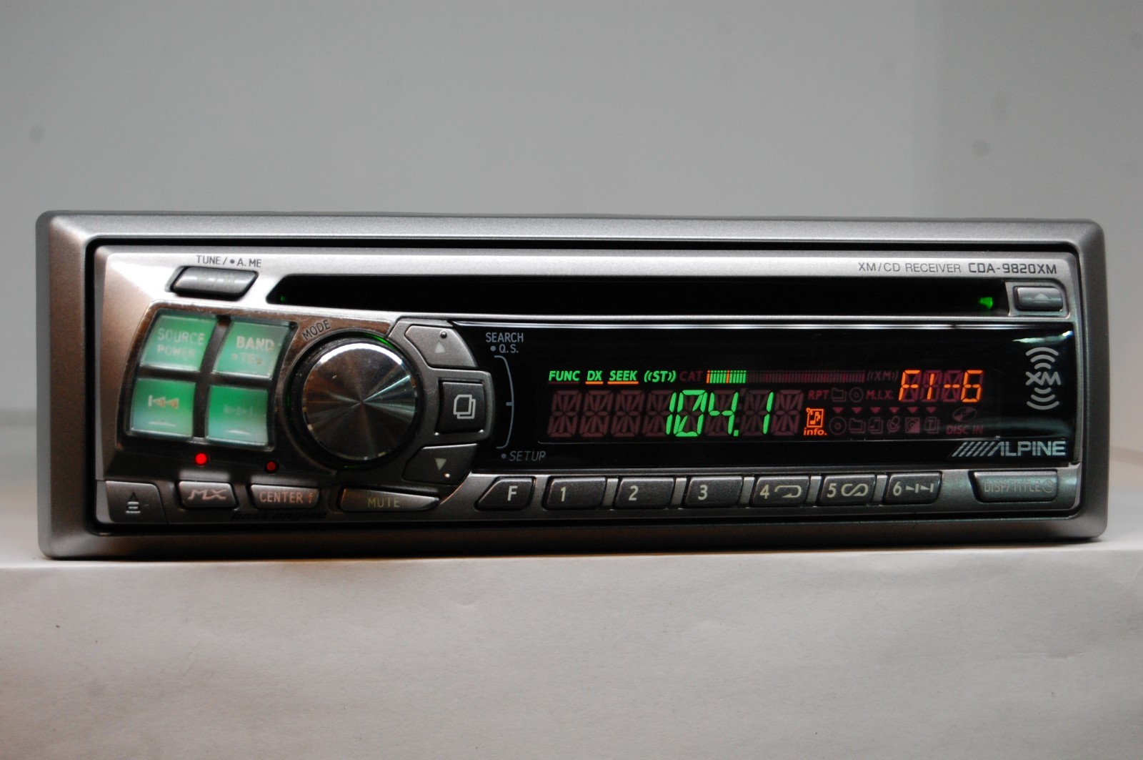 Vintage Alpine CDA-9820XM AM/FM/CD player car stereo w/Bluetooth Ferrari Lambo