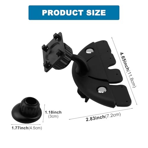 CD Slot Mount for CarPlay Screen, 360° Rotatable, Universal Holder for 7-11.3