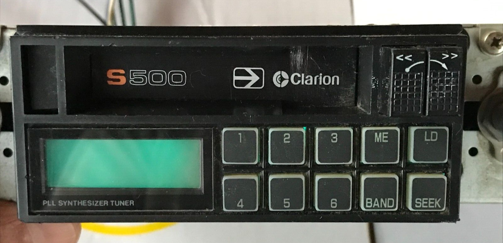 Vintage Clarion S500 2 “Shaft Style”AM-FM Stereo Cassette,