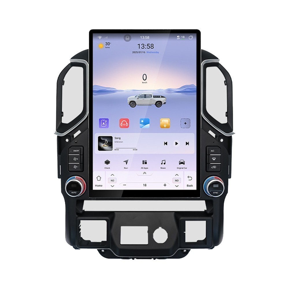15.6″ Tesla Style Car Stereo GPS Radio For Chevrolet Silverado GMC Sierra 19-22