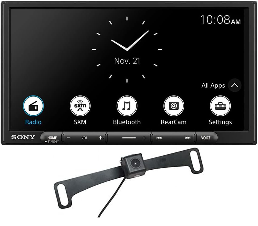 Sony XAV-AX6000 7″ AM FM BT Car Stereo | CarPlay, Android Auto + Backup Camera