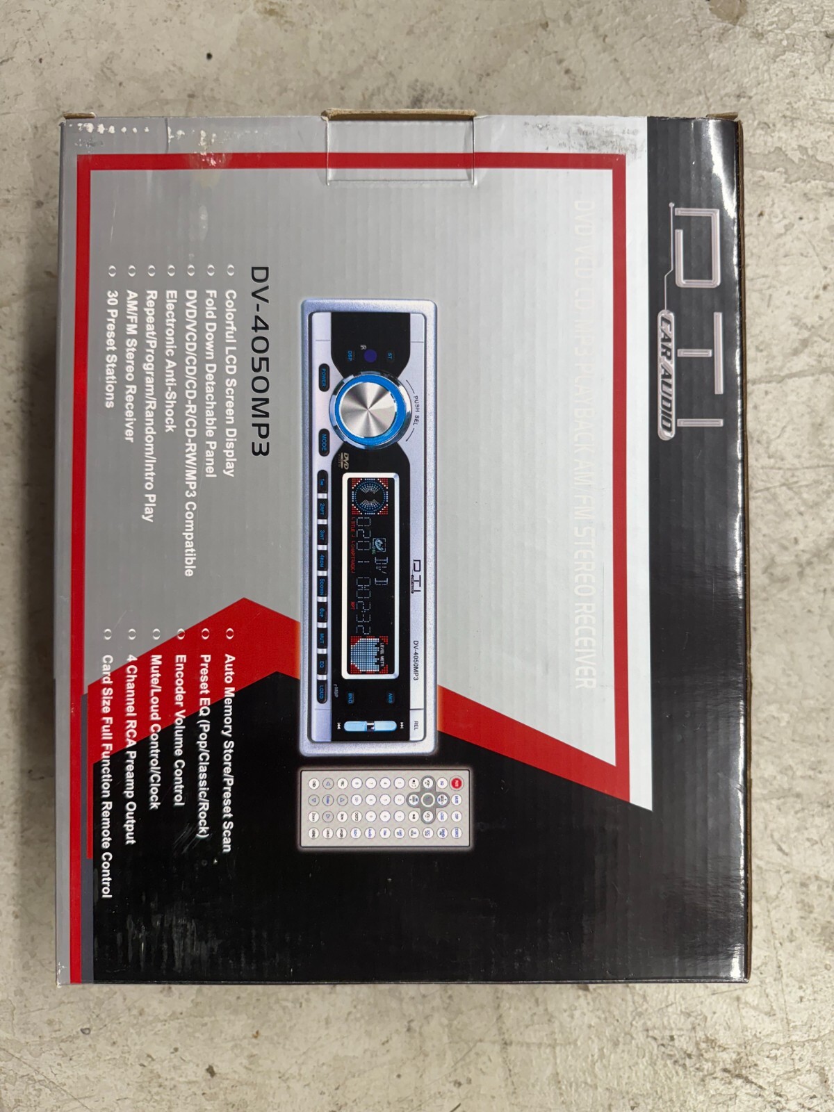 NEW DTI DV-4050MP3 Car Stereo DVD CD MP3 Player AM/FM Single DIN Receiver