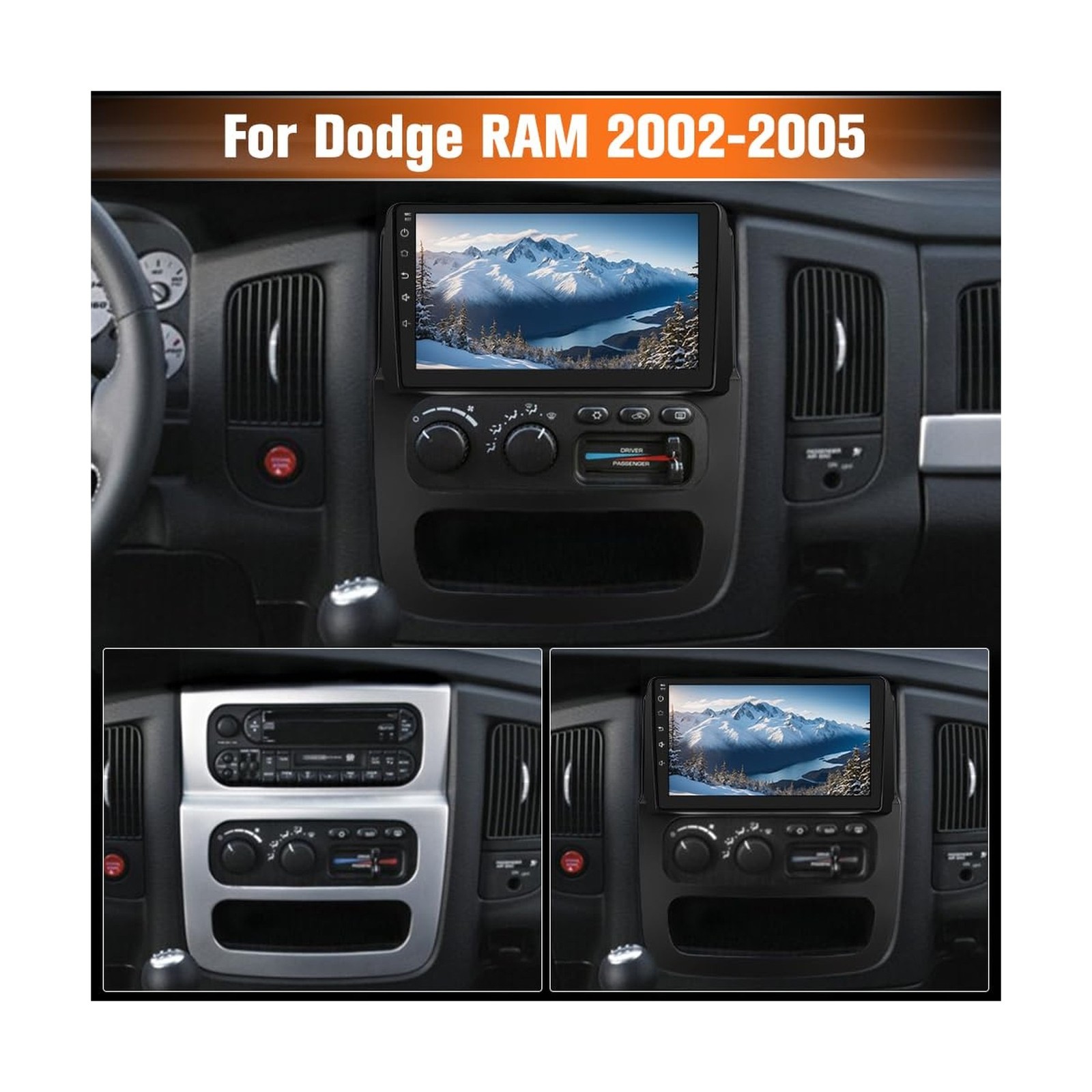 2+64GB Car Radio Stereo for Dodge RAM 2002-2005 Android 13 with Wireless CarP…