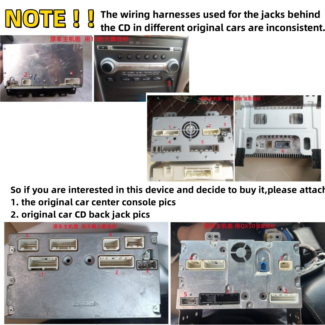 Android Car Video Player for Nissan MAXIMA 2008-2014 Wireless Carplay GPS WiFi