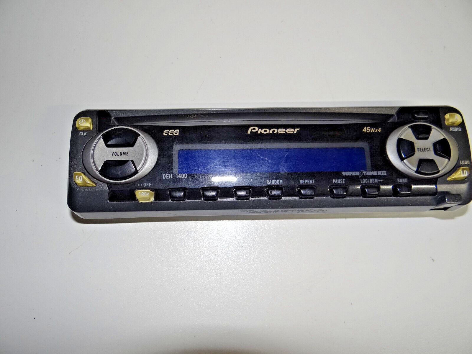 Pioneer Super Tuner III Car Detachable Face Plate DEH-1400 (NOT TESTED)