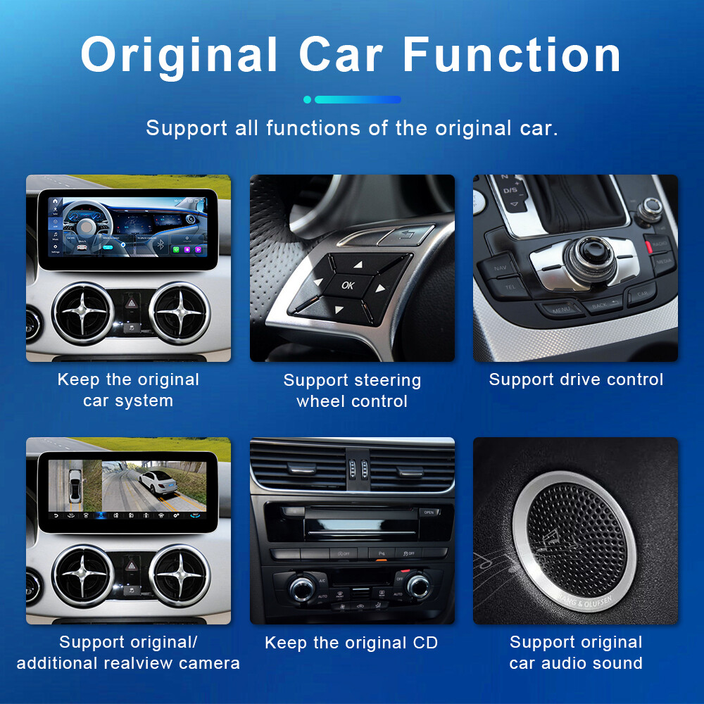 Android Car GPS 12.3” 8G+128GB Stereo Radio Carplay For Benz GLK X204 2013-2015