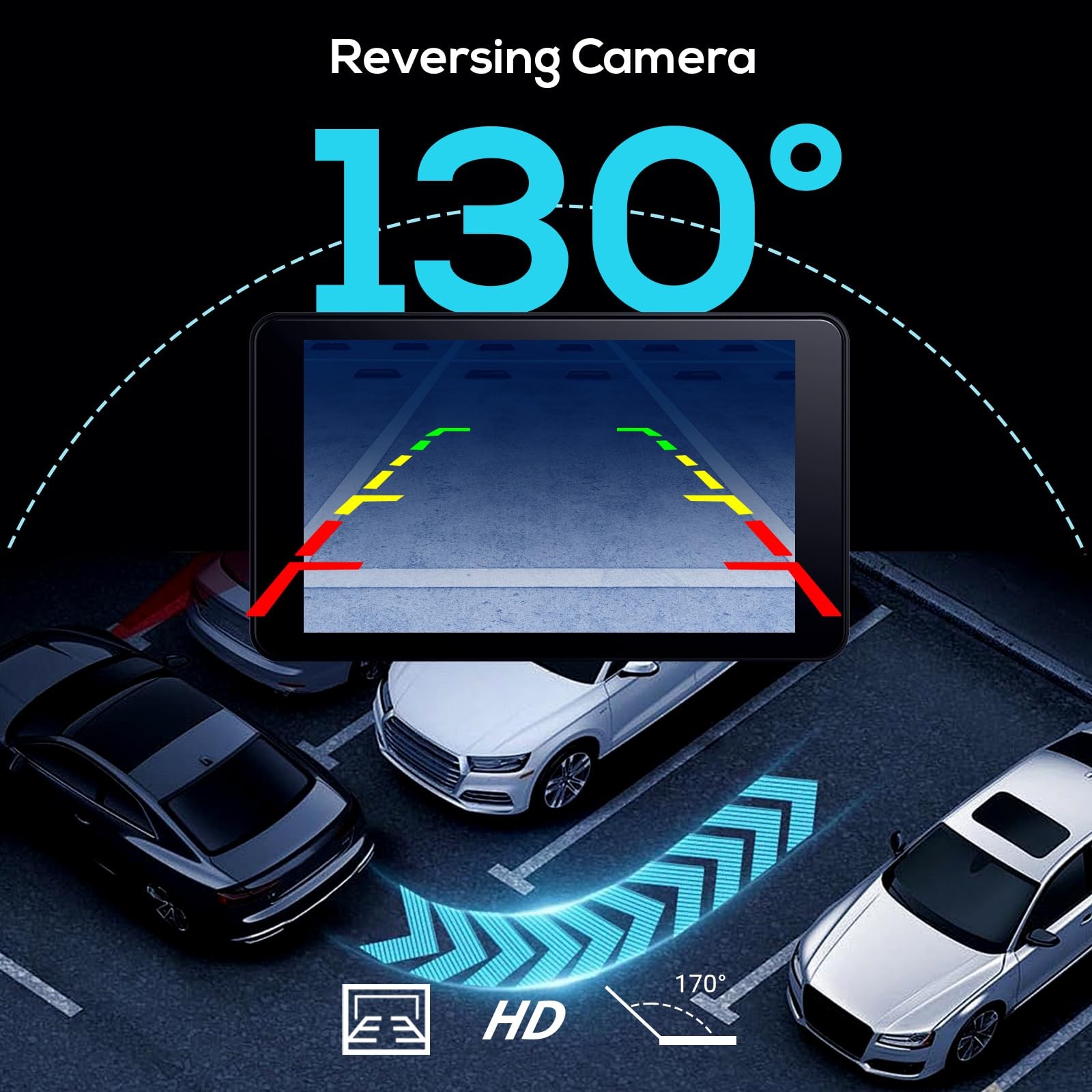 Portable Wireless Carplay Screen for Car,7 Inch Car Stereo Wireless Carplay