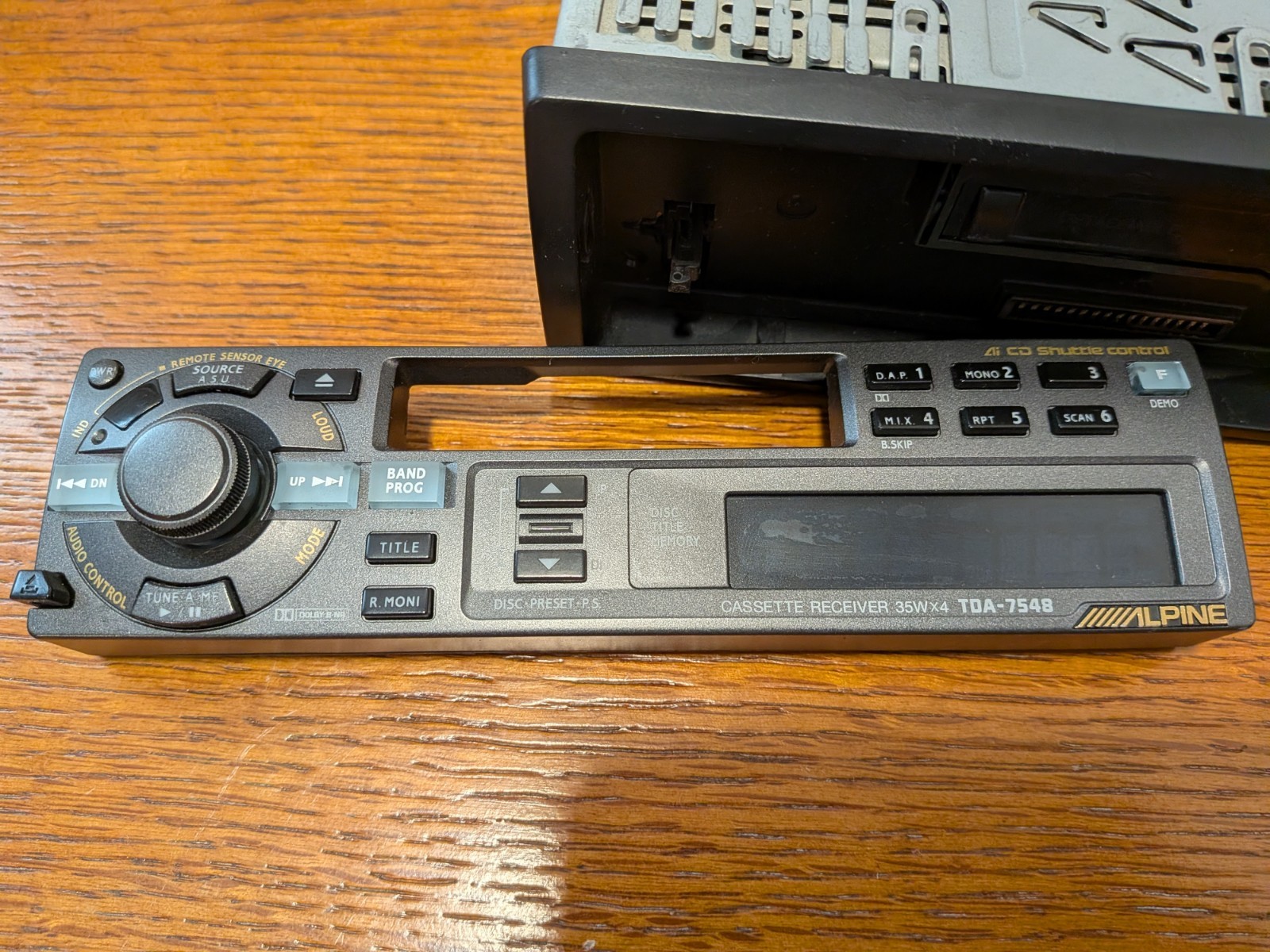 Alpine TDA-7548 Vintage Car Stereo Cassette Receiver 35Wx4 (READ DESC)