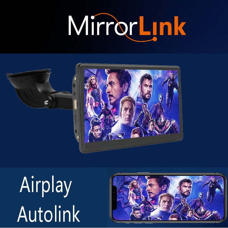7″ Touchscreen Apple Carplay Android Auto Portable Car Radio Receiver Mp5 Player