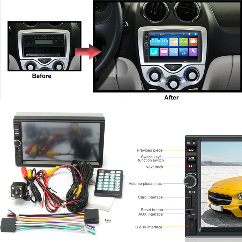 7″ Touch Screen Bluetooth Car MP5 Video Player Audio Radio FM USB Multimedia