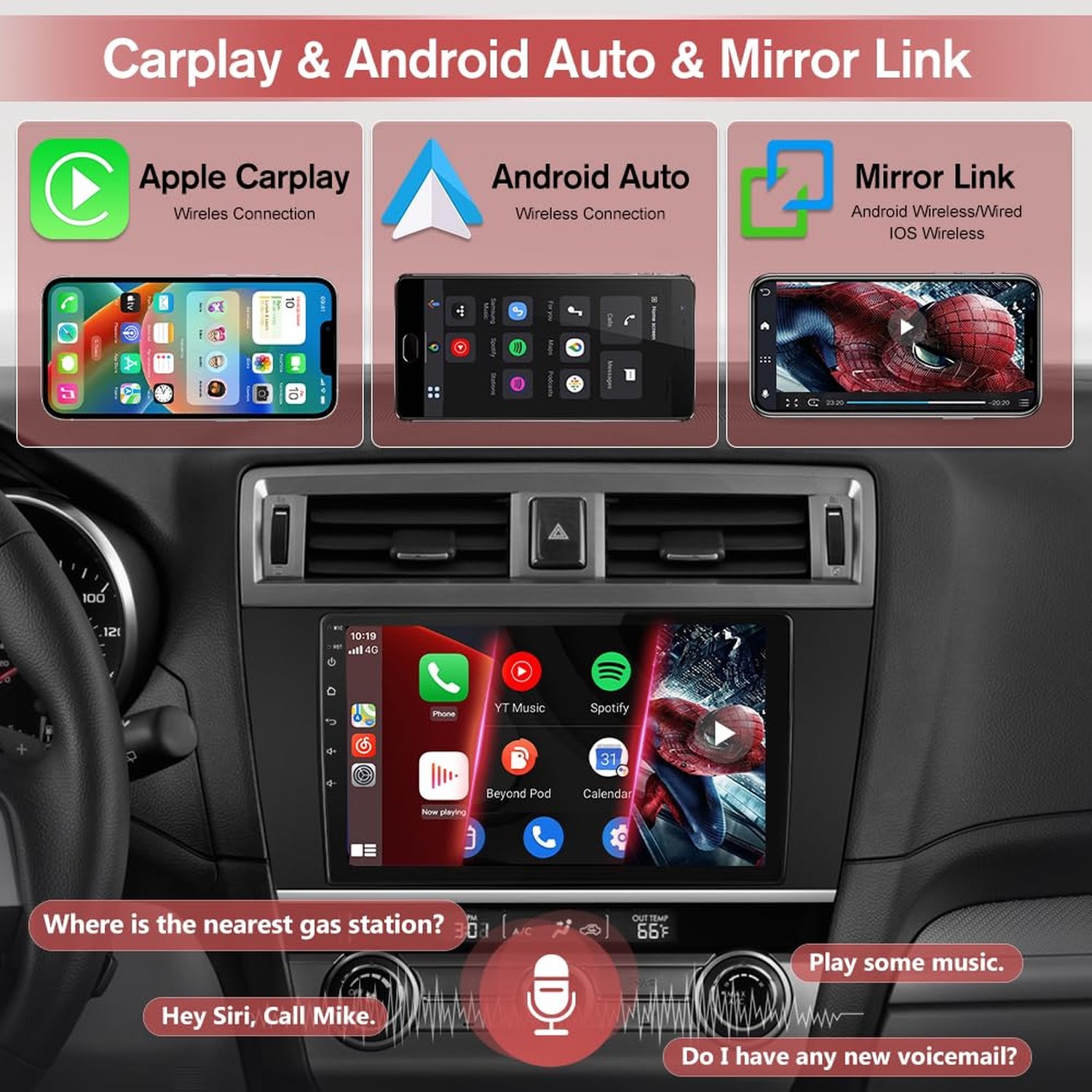 Android 13 Car Stereo for Subaru Outback Legacy 2015-2018 9-inch Touch Screen…
