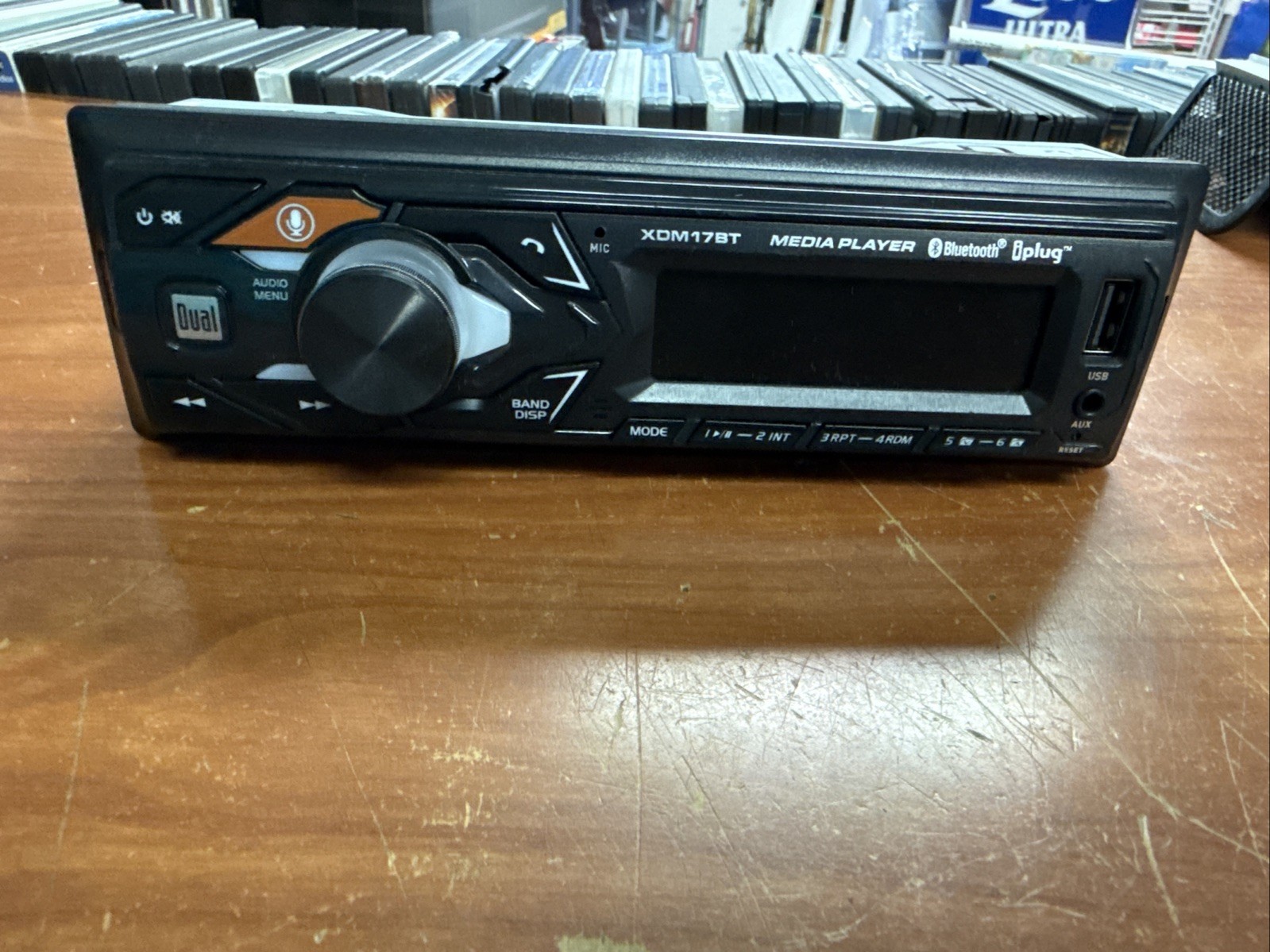 Dual Electronics XDM17BT Single DIN Car Stereo no wires UNTESTED