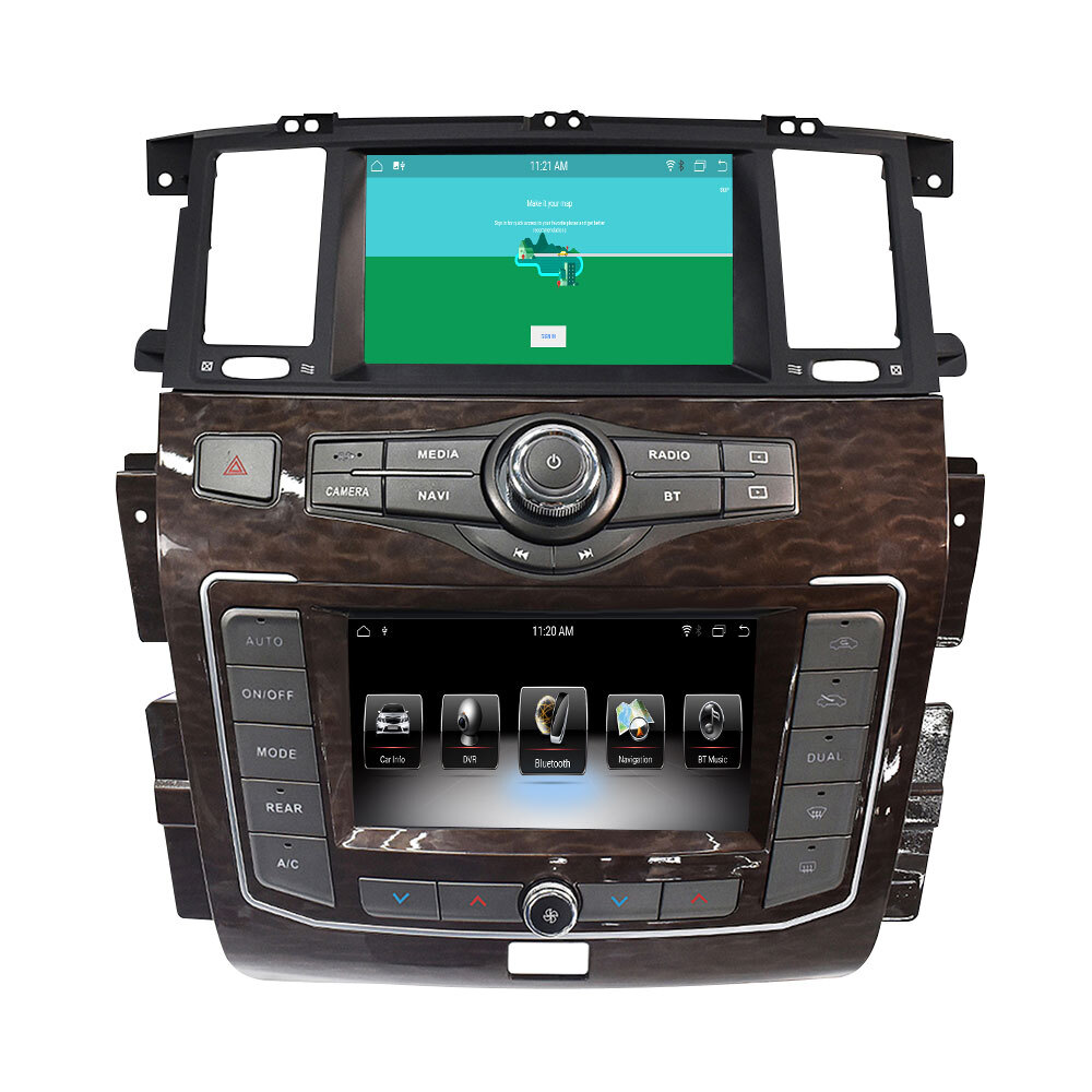 For Nissan patrol Y62 2010-2020 Car Radio GPS Multimedia Player Stereo 8GB+128GB