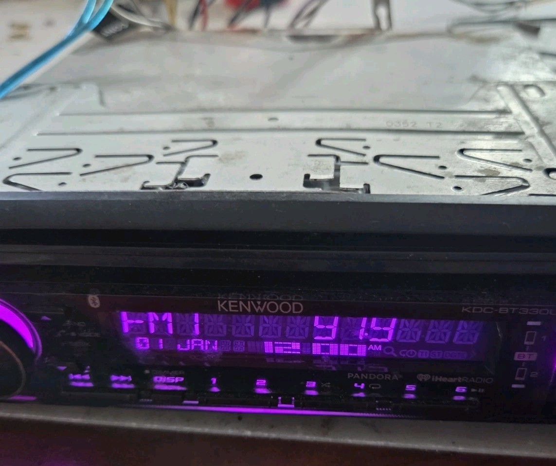 Kenwood KDC-BT330U Bluetooth 200w CD Player iPhone Android BT Tested ✅