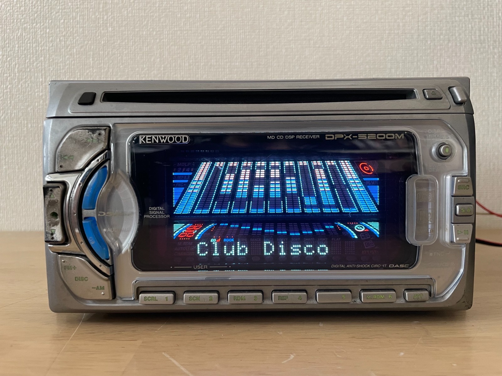 KENWOOD DPX-5200M 2DIN Car Audio CD MD MDLP Player Operation Confirmed Very Good