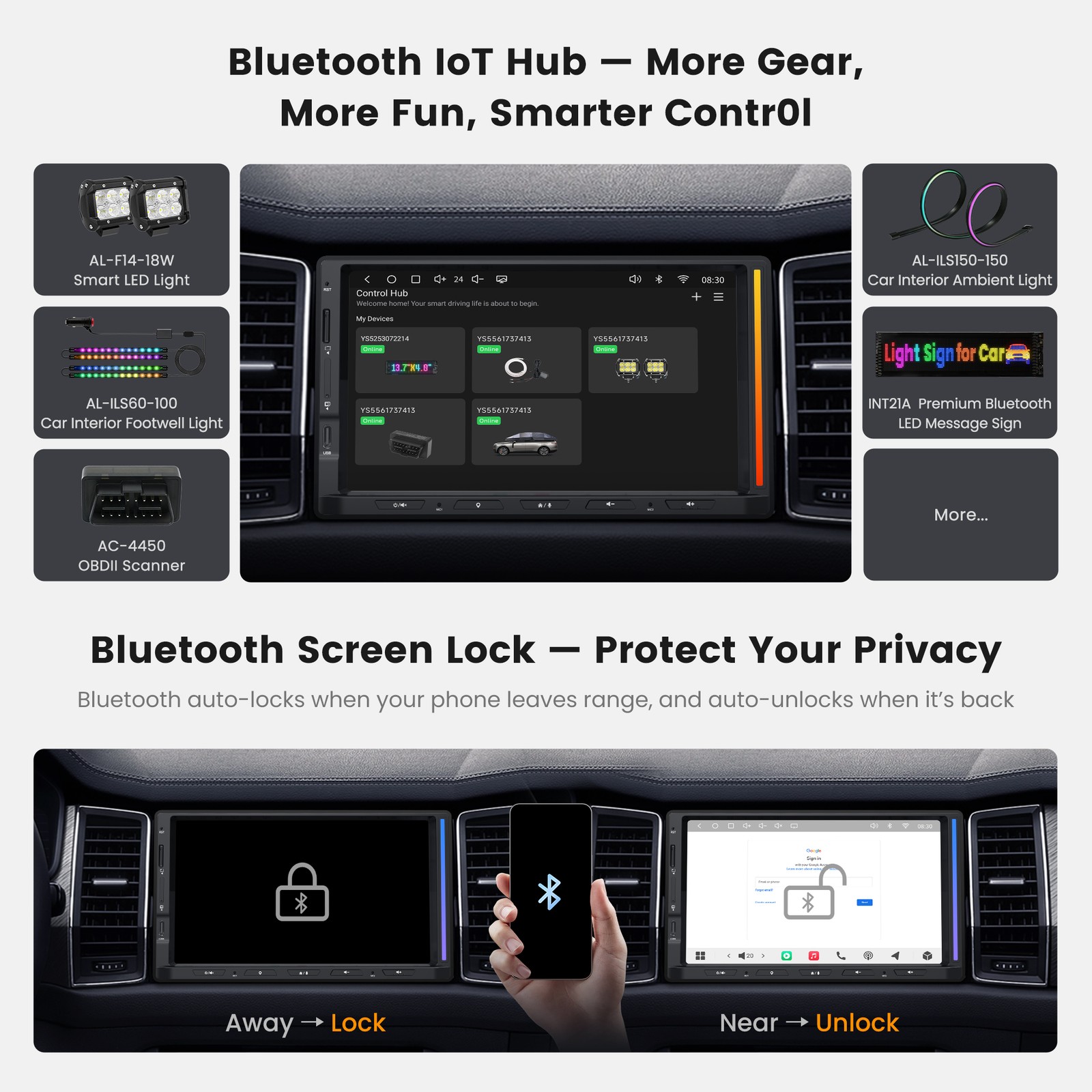 ATOTO S8 Standard 7IN Android Car Stereo 2DIN Wireless CarPlay/Android Auto,2xBT