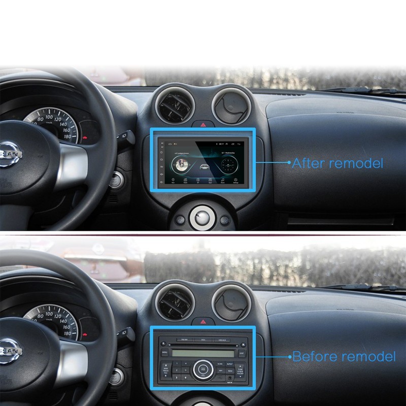 7″ Double 2 Din Car MP5 Player Bluetooth Touch Screen Stereo Radio Audio Mrrior;