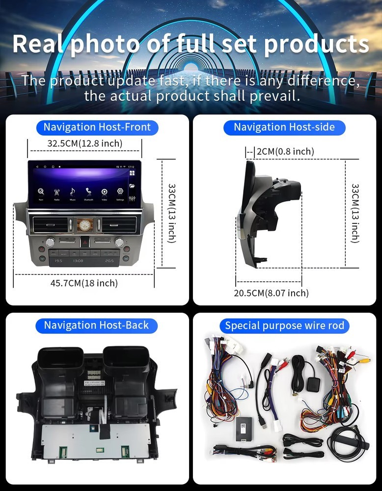 12.3″ Android Car Stereo Radio GPS Navi Carplay For Lexus Gx400 Gx460 2010-2022
