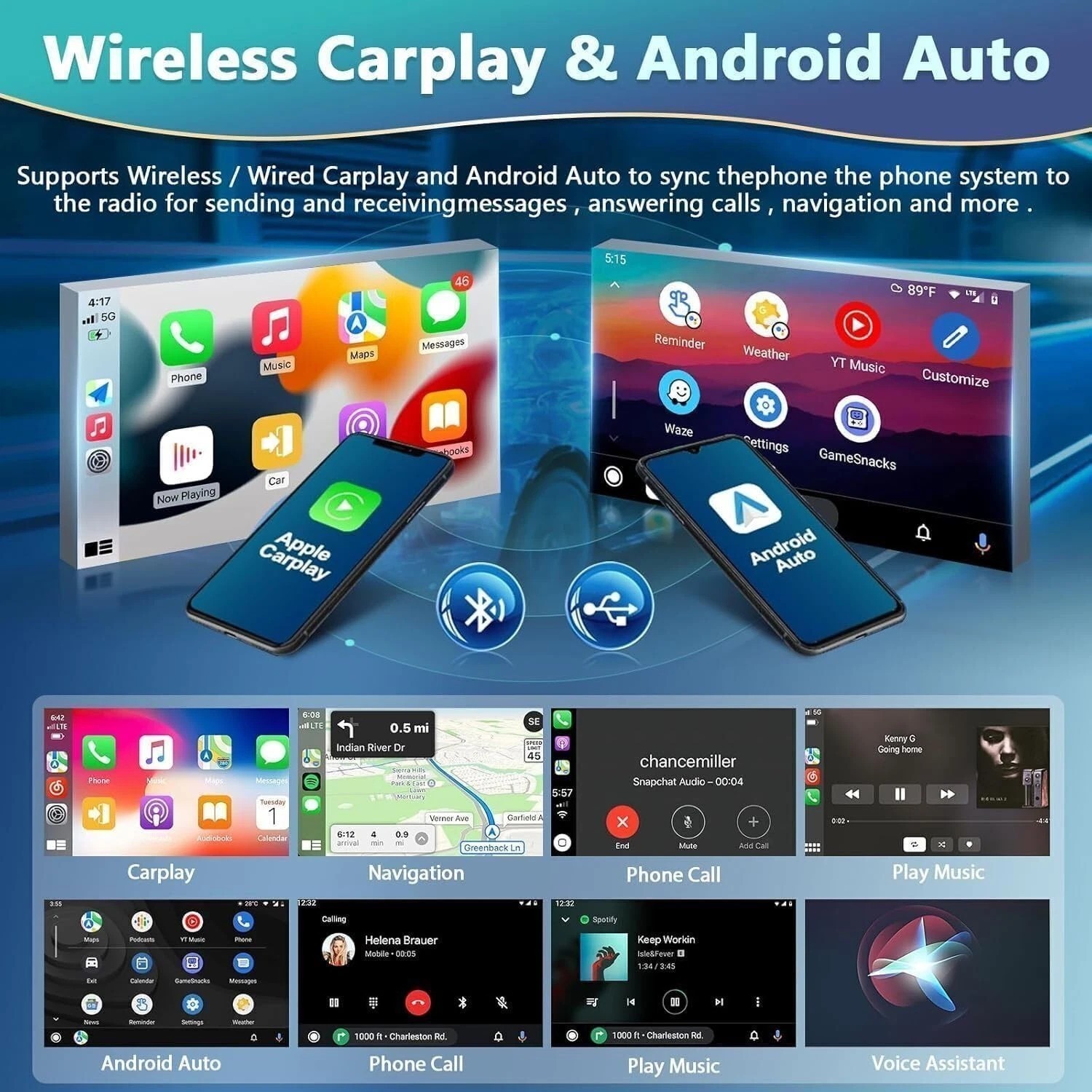 FOR HONDA ACCORD 2008-2012 ANDROID AUTO APPLE CARPLAY CAR STEREO GPS NAVI RADIO