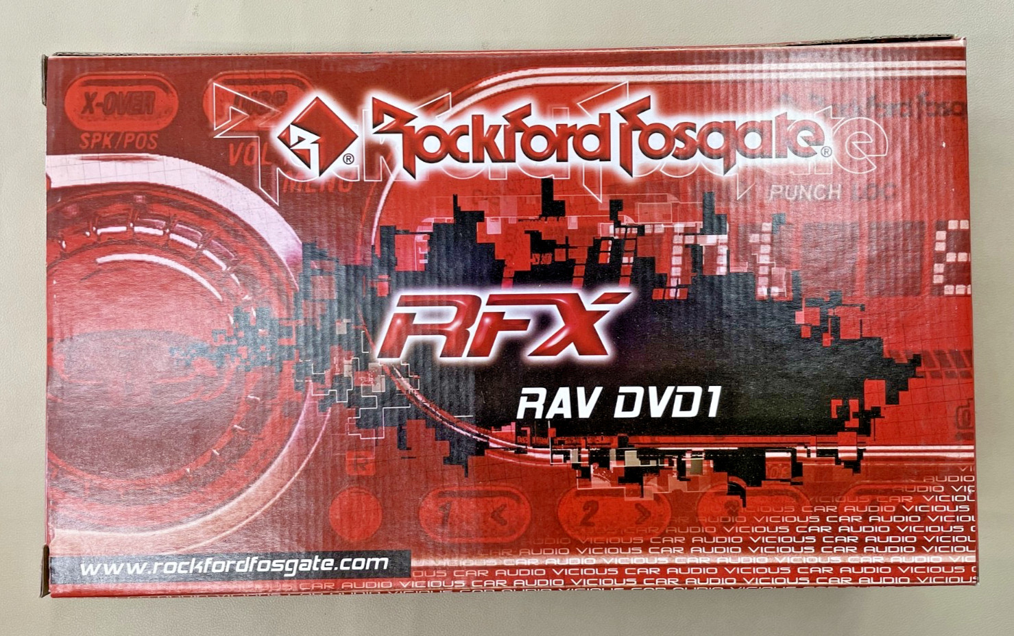 Rare Vintage Old School Rockford Fosgate RAV DVD1 CD/DVD/Radio