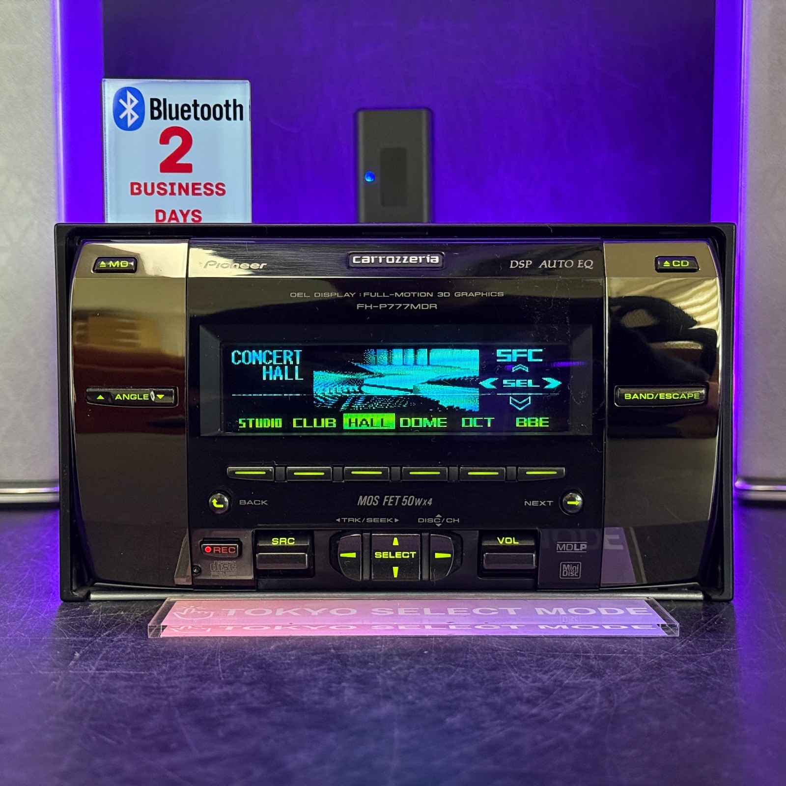 Pioneer Carrozzeria FH-P777MDR 2DIN Car Audio CD MD Bluetooth MD-Rec Player JDM