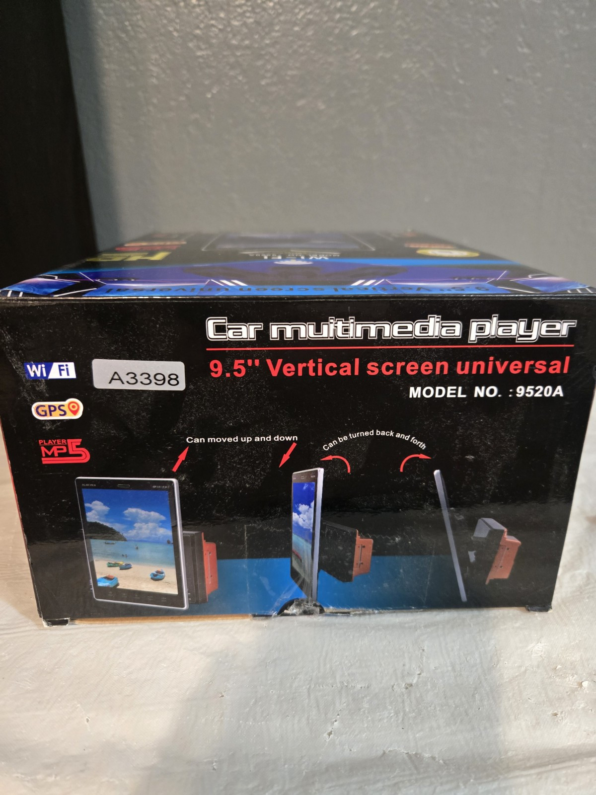 Car Multimedia Player 9.5 Vertical Screen Universal Model 9520A
