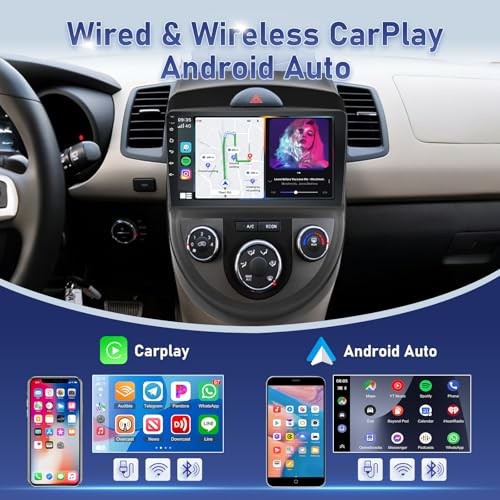 [2G+64G] Car Radio for Kia Soul 2010 2011 2012 2013, 9 inch Android