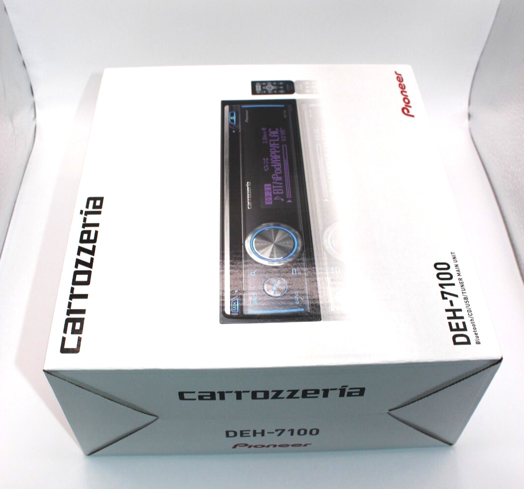 Pioneer Carrozzeria DEH-7100 CD USB Bluetooth Car Audio Black 1kg 1.9in 200W